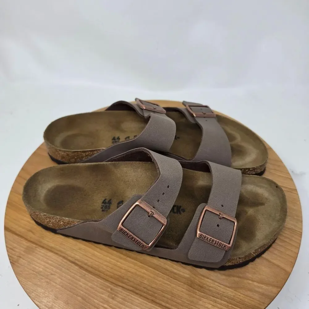 Birkenstock Sandals Mens 11 Arizona Brown Slide Buckle Casual Summer Preppy